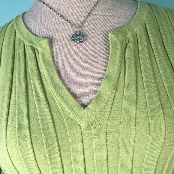 C’EST CITY SILK LIME SWEATER - Picture 2 of 6